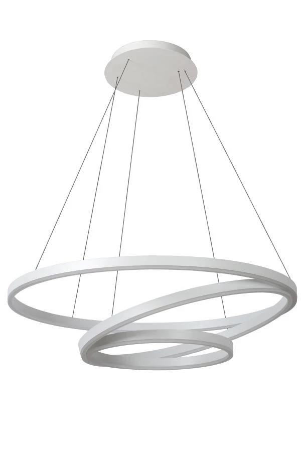 Lucide TRINITI - Hanglamp - Ø 80 cm - LED Dimb. - 3000K - Wit - uit